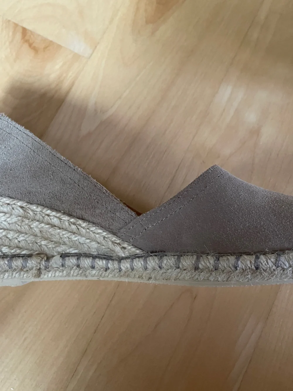 Verbenas, Women's Taupe Suede Espadrille heals